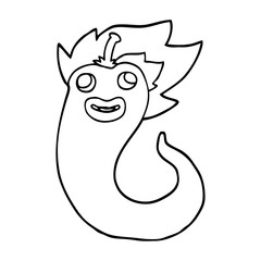 line drawing cartoon hot chilly