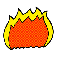 cartoon doodle fire
