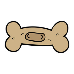 cartoon doodle pet bone