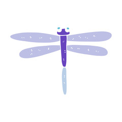 flat color illustration of a cartoon bug