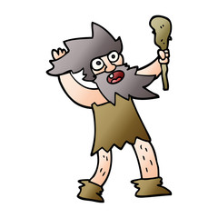 cartoon doodle crazy caveman