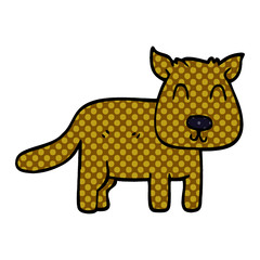 cartoon doodle calm dog