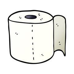 cartoon doodle toilet roll