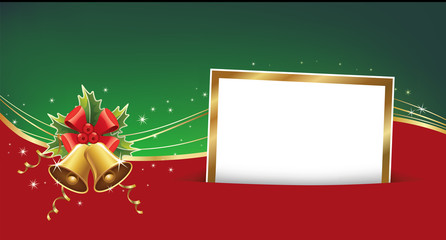 merry christmas and New year gift card with place for your text