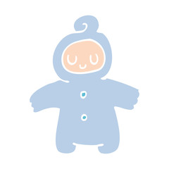 cartoon doodle human baby