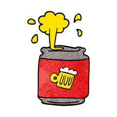 cartoon doodle of a can of beer
