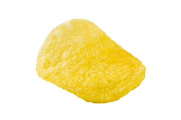 potato chips isolated on white background