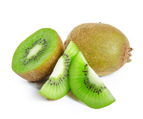 Fototapeta premium kiwi fruits isolated on white background