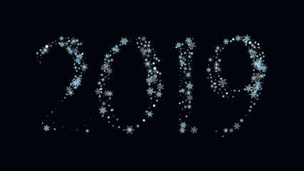New Year's numbers The modern idea of the design element of packaging, wallpaper, covers, printing, holiday