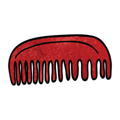 cartoon doodle plastic comb