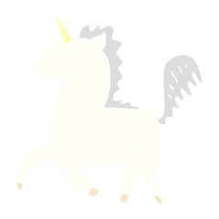 cartoon doodle unicorn