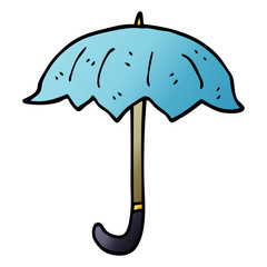 cartoon doodle open umbrella