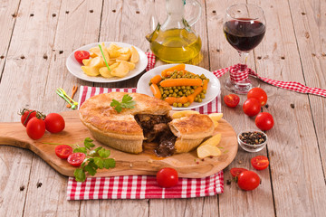 Steak pie.