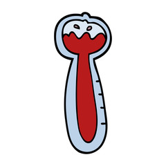 cartoon doodle thermometer