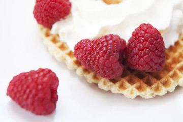 galette framboise et crème fraiche
