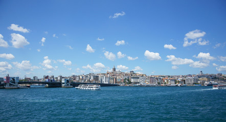 Fototapeta na wymiar view of the city from the sea