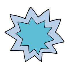 cartoon doodle explosion flame