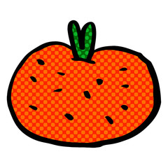 cartoon doodle organic orange