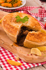 Steak pie.