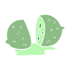 cartoon doodle citrus fruit