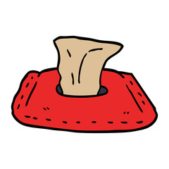 cartoon doodle toilet wipes