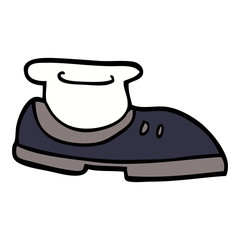 cartoon doodle shoe with sock