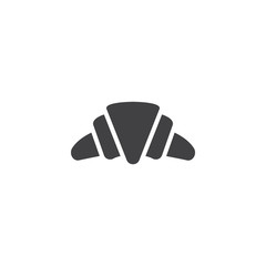 Croissant vector icon. filled flat sign for mobile concept and web design. Bakery food breakfast simple solid icon. Symbol, logo illustration. Pixel perfect vector graphics