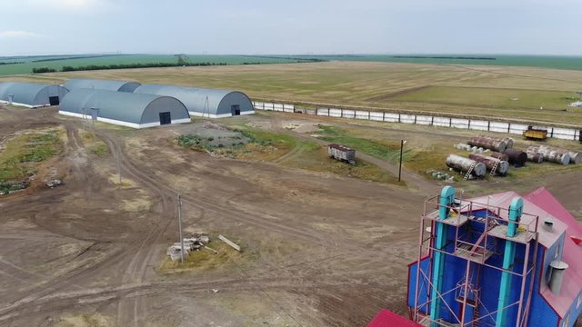 Greenhouse building a kind of bird's-eye view