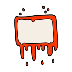 cartoon doodle bloody banner
