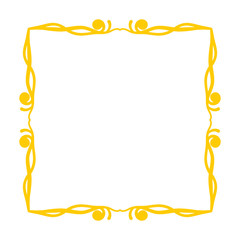 Fun colorful retro decoration yellow background