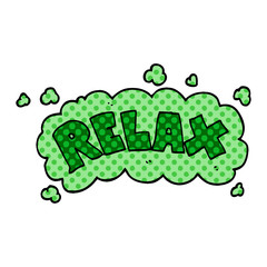 cartoon doodle relax symbol