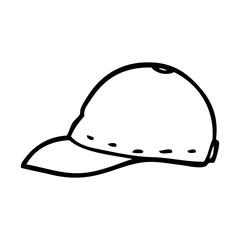 line drawing cartoon cap