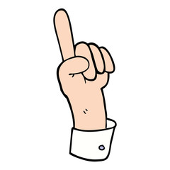 carton of hand gesture