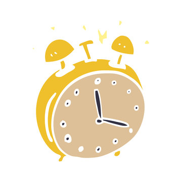 cartoon doodle alram clock