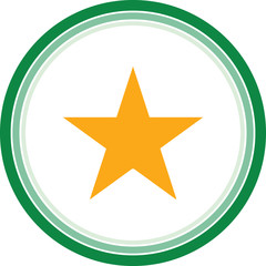 Obraz premium yellow star web icon stock vectors