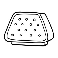 line drawing cartoon intercom