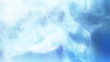  3d rendering illustration. Digital landscape in a cyber world.