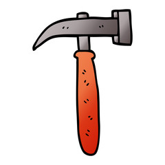 cartoon doodle hammer