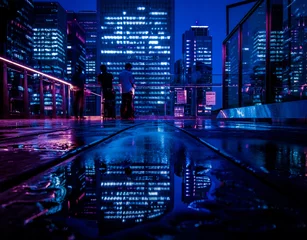Crédence en verre imprimé Tokyo Cyberpunk de Tokyo