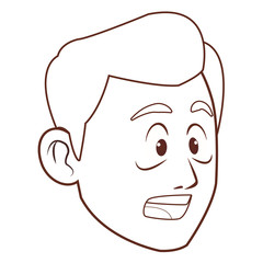 Alzheimer old man face