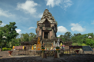 Stone castle Phra That Narai Cheng Weng and sky of biautiful, Sakon Nakhon © somchaip