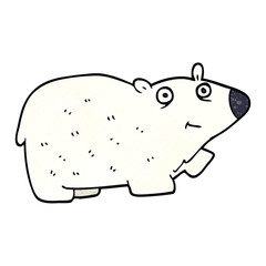 cartoon doodle polar bear
