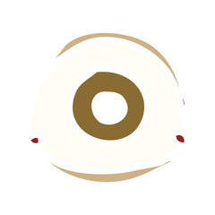 cartoon doodle brown eye