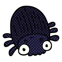 cartoon doodle huge beetle