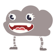 cartoon doodle weather cloud