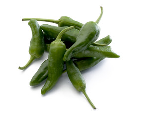 puñado de pimientos verdes de Gernika