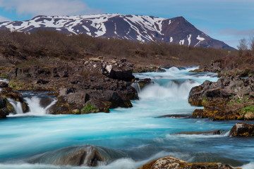 Fototapeta na wymiar Bruarfoss waterfall on Iceland