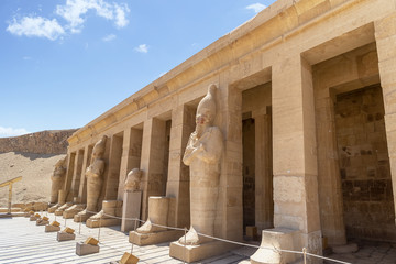 The Mortuary Temple of Hatshepsut, also known as the Djeser-Djeseru. Built for the Eighteenth...