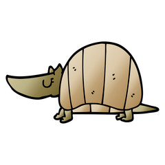 cartoon doodle armadillo