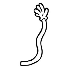 line drawing cartoon retro hand gestures